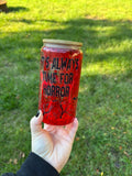 Horror lava drip Glass