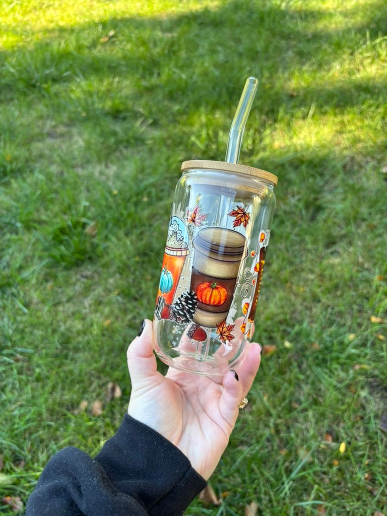 Fall Cups Glass